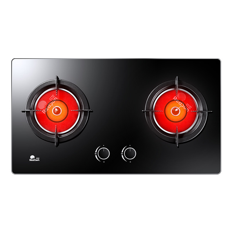 Redsun/红日 EM208BES218B液化气燃气炉灶家用嵌入台式猛火双灶具