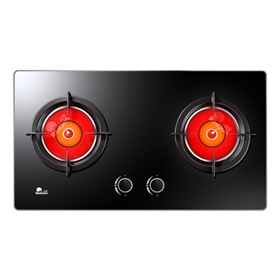 Redsun/红日 EM208BES218B液化气燃气炉灶家用嵌入台式猛火双灶具