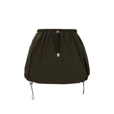 CALVINLUO 低腰抽绳短裙 24新品 卡其色 墨绿色