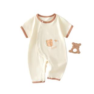 婴儿短袖长裤连体衣夏季薄款婴幼儿宝宝夏天纯棉衣服男a类夏装女8