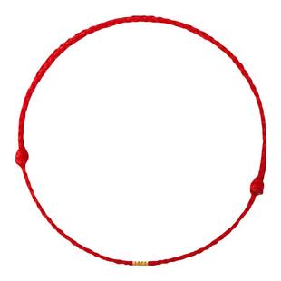 普陀山古法金转运珠去霉运红绳手链女生本命年红绳编织手绳男脚链