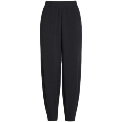 高腰宽松哈伦裤女九分显瘦萝卜裤