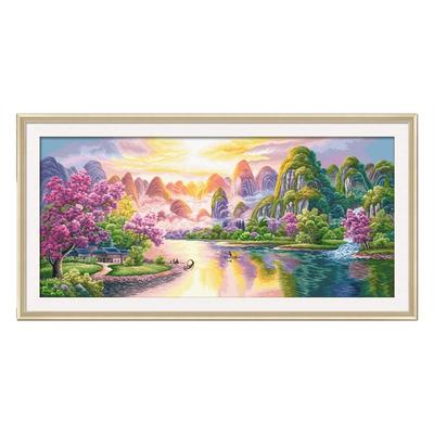 客厅简约十字绣KS现代