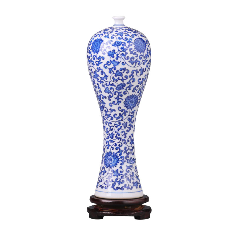 客厅家居景德镇花瓶青花现代时尚