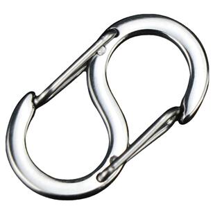 316不锈钢8字扣迷你快挂S型弹簧扣小号钥匙扣EDC钛合金户外连接扣