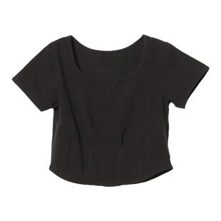 RAY BEAMS女装合身短袖T恤2023秋季新品简约基础款露脐上衣040150