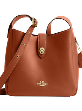 【自营】COACH/蔻驰女士 经典印花中号单肩斜跨包水桶包新款