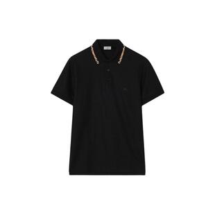 【新款】BURBERRY男装 格纹装饰棉质 Polo 衫 81269491