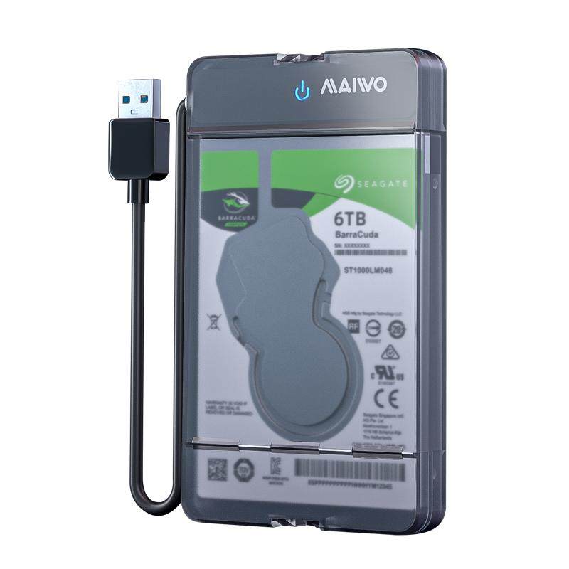 麦沃移动硬盘盒子2.5英寸usb3.0笔记本固态机械sata外接盒K105