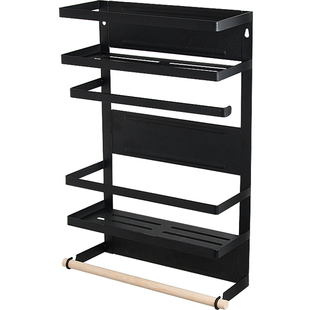 厨房冰箱调料置物架墙上磁吸家用多功能置物架调味料瓶罐收纳架仔