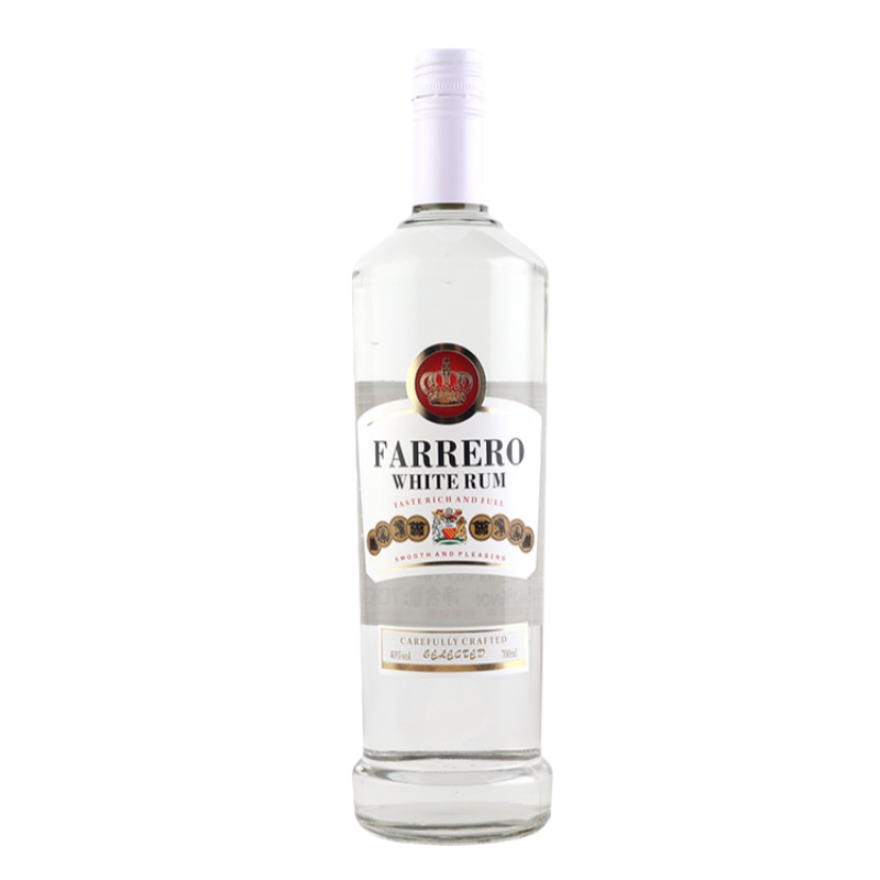 调酒白朗姆酒700ml烘焙提拉米苏辅料家用酒吧40度烈基酒专用洋酒