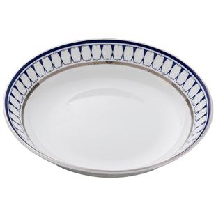 隆达骨瓷餐具盘子高级感轻奢简格汤盘 特别好看的菜盘子陶瓷家用