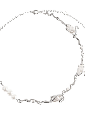 【窝窝】纯欲辣妹y2k珍珠锁骨链