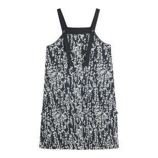 背带裙女夏装小个子显瘦新款休闲韩版宽松可爱风女装纯棉碎花裙