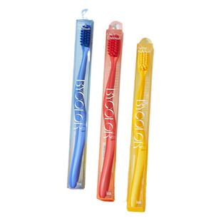 爱敬牙刷倍彩乐得芝凌波纹手柄柔软细致干净清洁牙缝软毛去渍牙刷