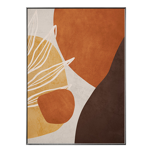 法式复古简约抽象柜子上的装饰画小众艺术高级感质感餐厅墙面挂画