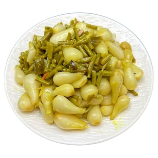 酸豆角下饭菜农家腌制泡豇豆腌葱头蒜瓣葱泡辣椒自制榨菜咸菜泡菜