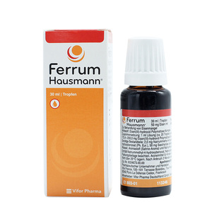 德国hausmann早产儿婴儿幼儿宝宝儿童孕妇补铁口服液补铁剂30ml