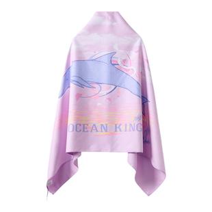 速干浴巾女运动游泳专用浴披男款吸水速干健身便携毛巾儿童沙滩巾