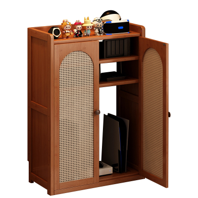 不阻挡信号塑藤遮乱路由器置物架