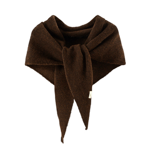 三角巾针织围巾女冬百搭披肩外搭女时尚高级感护颈保暖围脖含羊毛