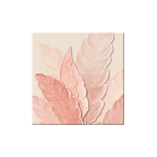 家大业大女孩卧室装饰画奶油风抽象肌理感挂画粉色温馨床头组合画