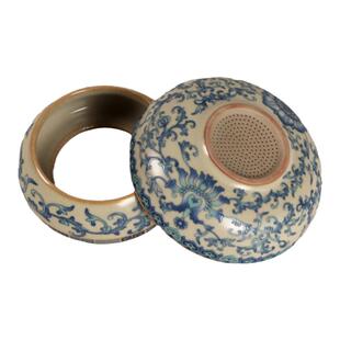 清仓特卖通用尺寸汝窑青花茶滤全瓷茶叶过滤器茶具茶漏茶水分离
