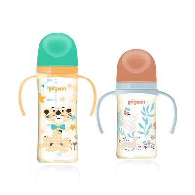 贝亲实感FUN宽口径双把手PPSU奶瓶240ml