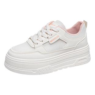 回力女鞋小白鞋女2025新款爆款秋季厚底增高板鞋女款轻便白色鞋子