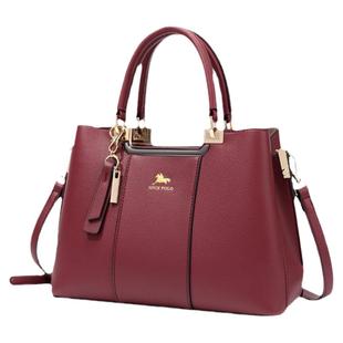 保罗女包轻奢品牌真皮妈妈包2026新款时尚大气中年女士包包手提包