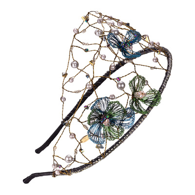 紫兰信物高端手工编织发箍轻奢