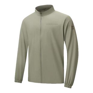 特步男子单风衣2025夏季新款运动训练风衣休闲立领975229140019