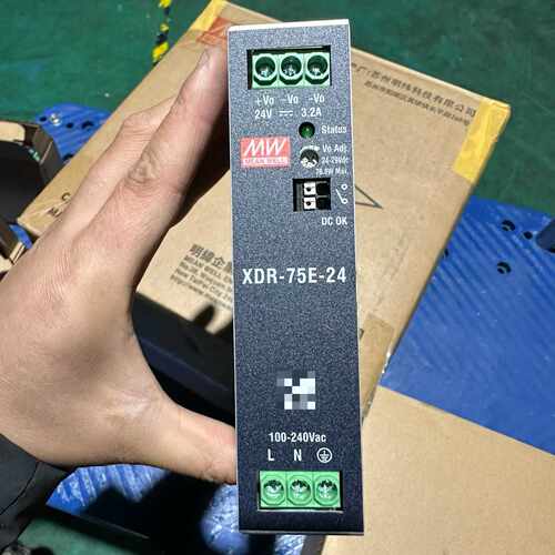 溢价-明纬XDR-75E-24导轨式开关电源