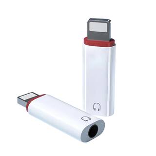适用苹果耳机转接头3.5mm圆头母lighting公转换器iphone14promax听歌游戏12八音频线xs连接aux手机xr圆口8p