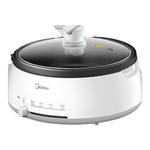 美的电火锅多功能可拆洗家用电火锅大容量可分体式不粘电热锅4L