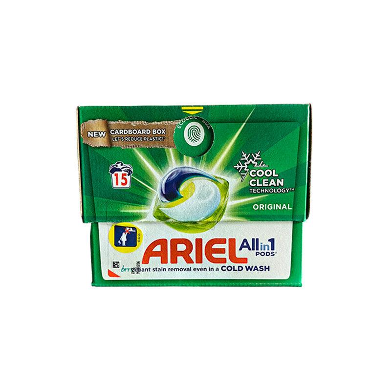 英国进口ARIEL 3in1 PODS 碧浪洗衣液胶囊水晶凝珠13粒清新护色