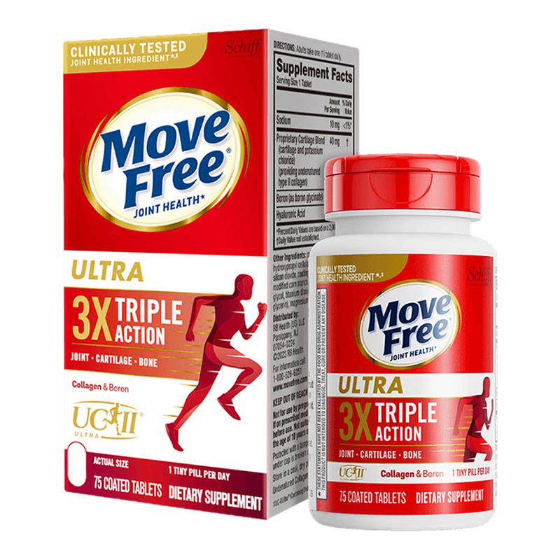 movefree氨糖软骨素骨胶原75粒