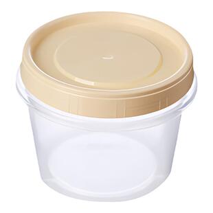 耐高温圆形带盖冰箱保鲜盒小号水果收纳盒微波炉加热便当盒密封罐