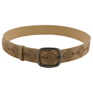 美式复古y2k亚文化棕色腰带女美拉德辣妹风皮带废土民族风配饰潮