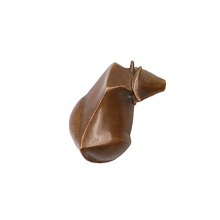 合三舍 卧牛镇纸 12生肖摆件铜镇尺书法镇纸尺 创意压宣纸压纸尺中国风实心铜制金属镇纸文房四宝用品学生用