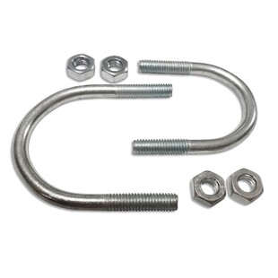 燃气支架专用镀锌U型管卡M8天然气管道固定支架专用U型卡固定卡M8