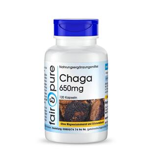 【自营】德国进口白桦茸野生黑金颗粒桦褐孔菌正品桦树茸粉胶囊