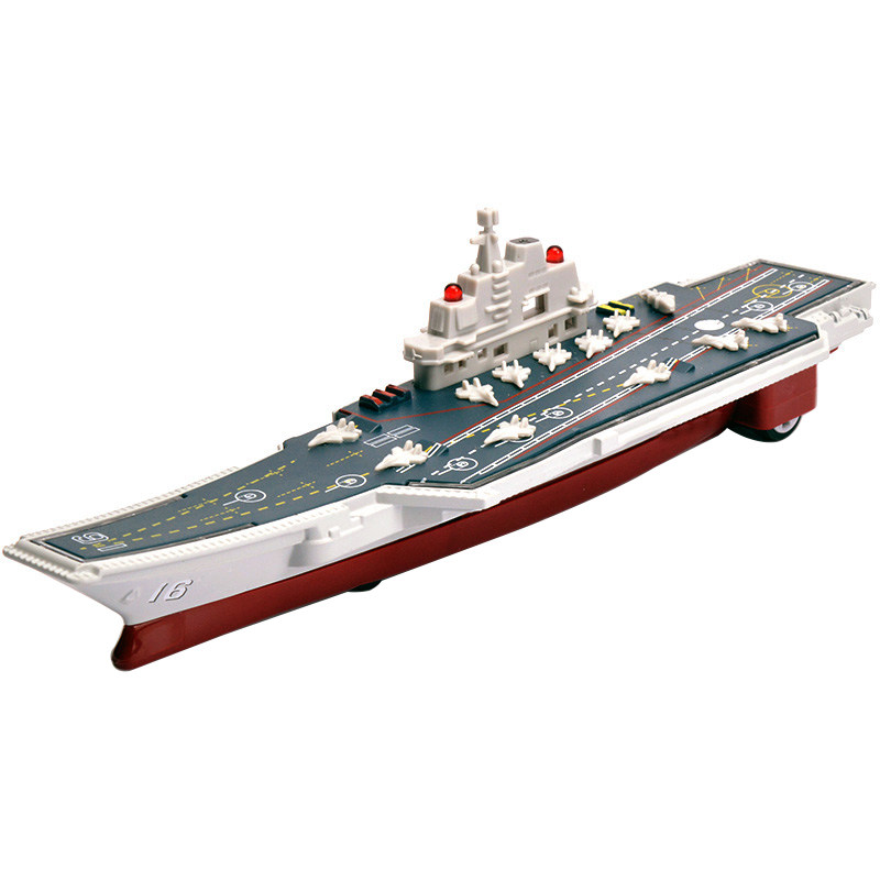 仿真军事合金轮船辽宁号航母航空母舰战斗舰声光回力汽车模型玩具