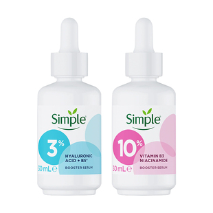 Simple透明质酸玻尿酸B5泛醇补水保湿敏感肌面部能量精华液30ml