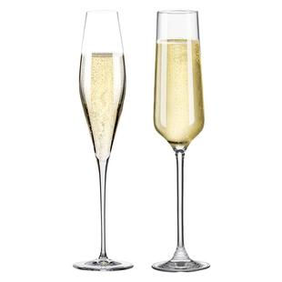 【自营】RONA洛娜香槟笛杯质感通透无铅水晶气泡酒香槟高脚杯礼盒