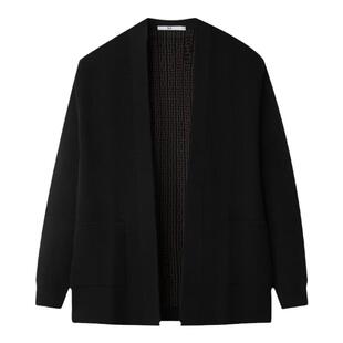 HLA/海澜之家包芯纱水洗针织开衫2025秋季新款纯色休闲毛衫外套男