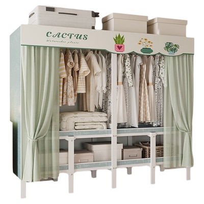 免安装衣柜家用卧室简易金属衣柜