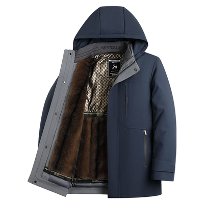 啄木鸟男士冬季加厚保暖鹅绒外套