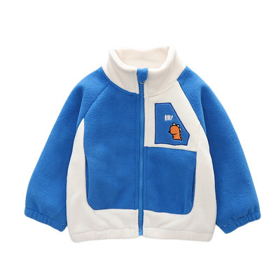 宝宝冬装加绒一体绒外套潮