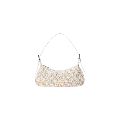 Love Moschino26春夏 女士花卉草编装饰手提包腋下包